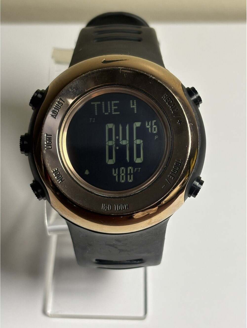 Nike OS Alti-Compass LE Watch from the Nike Oregon Series - WA0053 Gold & Black